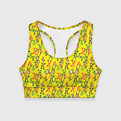 Топик спортивный женский PUNK - PUNK - PUNK, цвет: 3D-принт