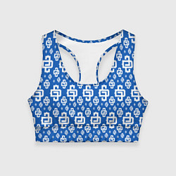 Топик спортивный женский Blue Pattern Dope Camo Dope Street Market, цвет: 3D-принт