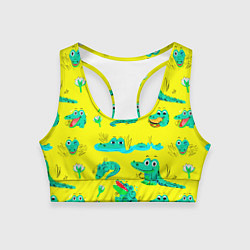 Женский спортивный топ GREEN CROCODILES