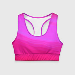 Топик спортивный женский Neon pink bright abstract background, цвет: 3D-принт