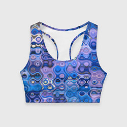 Топик спортивный женский Blurring colors, цвет: 3D-принт