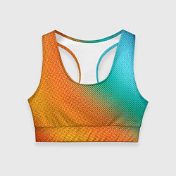Топик спортивный женский Полутоновый градиент - текстура, цвет: 3D-принт