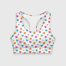 Женский спортивный топ Горячие сердца