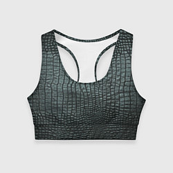 Женский спортивный топ Кожа крокодила - fashion