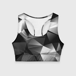 Топик спортивный женский Geometry grey ship, цвет: 3D-принт