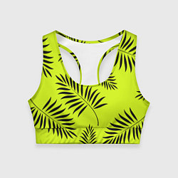 Женский спортивный топ Пальмовые ветви