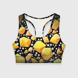 Топик спортивный женский Слитки золота, цвет: 3D-принт