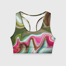Женский спортивный топ Color waves
