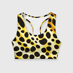 Женский спортивный топ Текстура леопарда