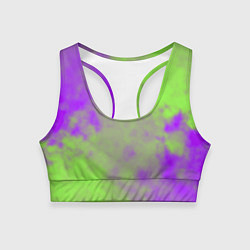 Топик спортивный женский Октябрьский шум, цвет: 3D-принт