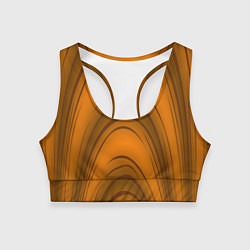 Топик спортивный женский Гнутое дерево, цвет: 3D-принт