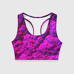 Женский спортивный топ Объемная розовая текстура