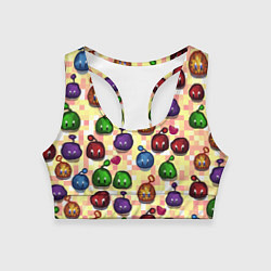 Топик спортивный женский Stardew Valley: slimes, цвет: 3D-принт