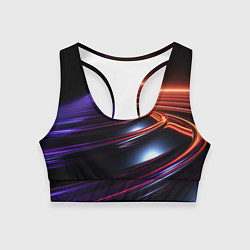 Женский спортивный топ Фиолетовая воронка