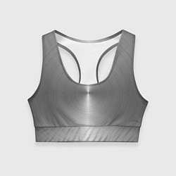 Топик спортивный женский Срез металла - текстура, цвет: 3D-принт