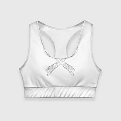 Женский спортивный топ Топоры