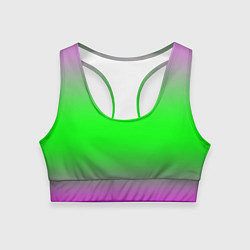 Топик спортивный женский Градиент текстура, цвет: 3D-принт