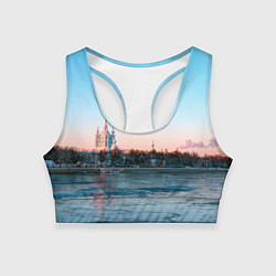 Женский спортивный топ Смольный собор в Санкт-Петербурге