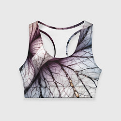 Топик спортивный женский Раскрытый цветок, цвет: 3D-принт