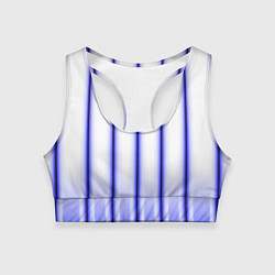 Топик спортивный женский Striped suit, цвет: 3D-принт