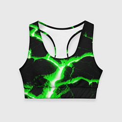 Топик спортивный женский Разлом, цвет: 3D-принт