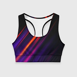 Топик спортивный женский Multicolored, цвет: 3D-принт