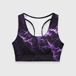 Женский спортивный топ Lightning purple flicker