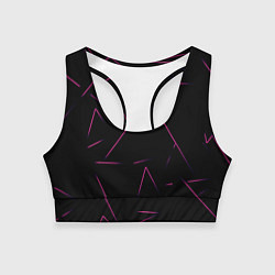 Женский спортивный топ Color pink line