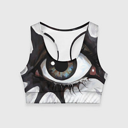 Женский спортивный топ Глаз и щупальца - психоделика