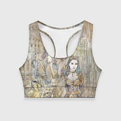Женский спортивный топ Девушки стимпанк
