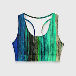 Топик спортивный женский Цветовая палитра, цвет: 3D-принт