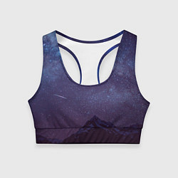 Топик спортивный женский Flawless Space, цвет: 3D-принт