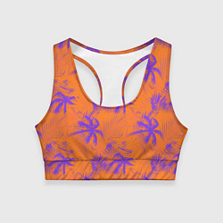 Женский спортивный топ Palm orange