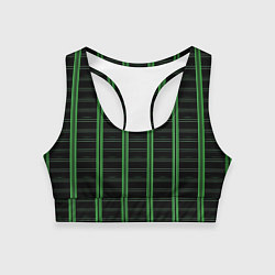 Женский спортивный топ Color black cage