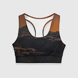 Топик спортивный женский Эльбрус, цвет: 3D-принт