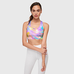 Топик спортивный женский Волшебный мистический космос, цвет: 3D-принт — фото 2