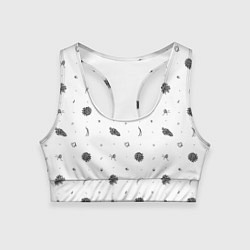 Топик спортивный женский Шишки из Бузулукского бора, цвет: 3D-принт
