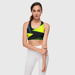 Топик спортивный женский Geometric shapes, цвет: 3D-принт — фото 2