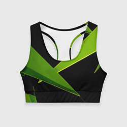 Женский спортивный топ Geometric neon
