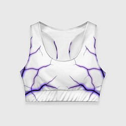 Женский спортивный топ Color white purple