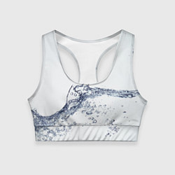 Топик спортивный женский Белая вода, цвет: 3D-принт