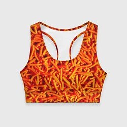 Топик спортивный женский Морковь, цвет: 3D-принт