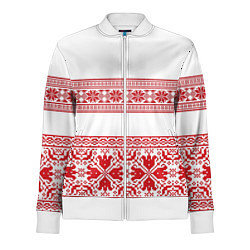 Олимпийка женская Узор3, цвет: 3D-белый