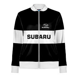Олимпийка женская Subaru: Black Sport, цвет: 3D-белый