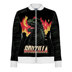 Олимпийка женская Flame Godzilla, цвет: 3D-белый