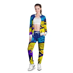 Олимпийка женская Bona Fide Одежда для фитнеса, цвет: 3D-белый — фото 2