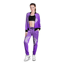 Олимпийка женская 50 Shades Of Skaters violet, цвет: 3D-черный — фото 2