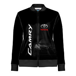 Олимпийка женская Черная Тойота Камри, цвет: 3D-черный