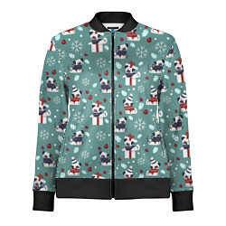 Олимпийка женская Веселые Собачки 2022, цвет: 3D-черный