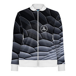 Олимпийка женская Mercedes Benz pattern, цвет: 3D-белый